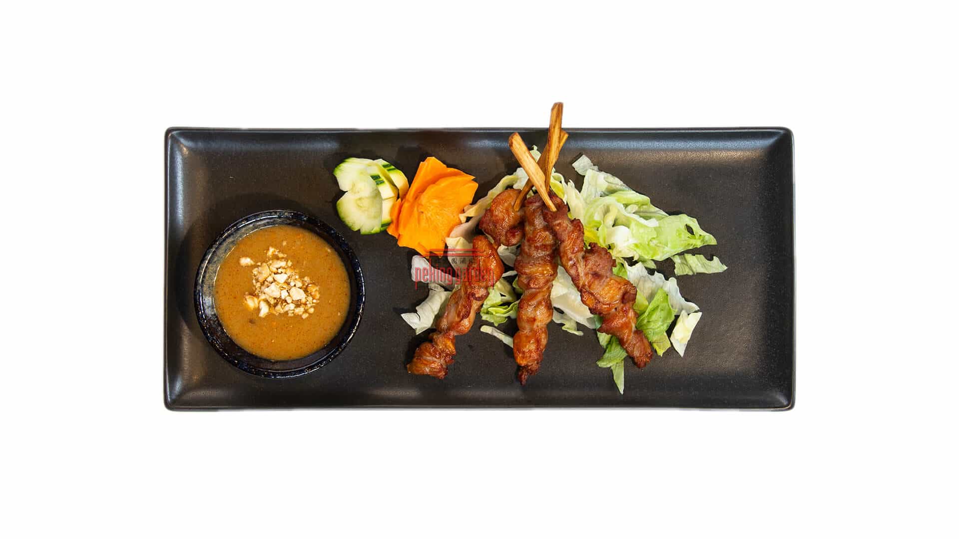 PekingGarden_Vorspeise13 Pouletspiessli Poulet-Satay Spiessli 3 Stk.